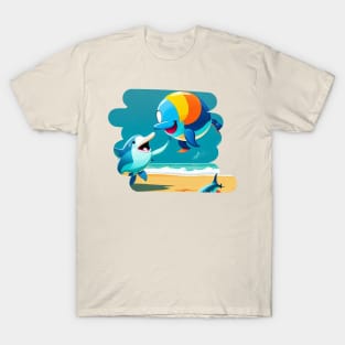 Baby blue dolphin T-Shirt